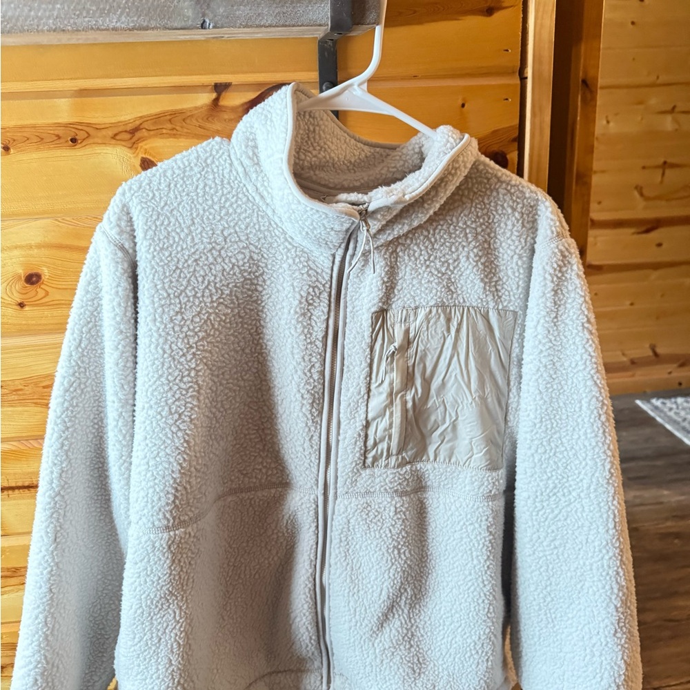 LL bean sherpa zip up